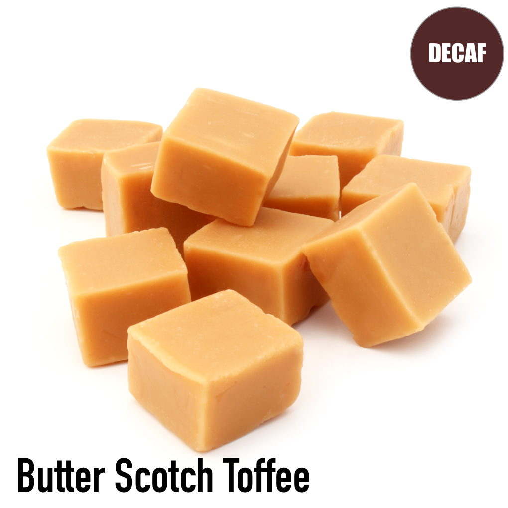 Butter Scotch Toffee Flavored Decaf Coffee - Volcanica Coffee