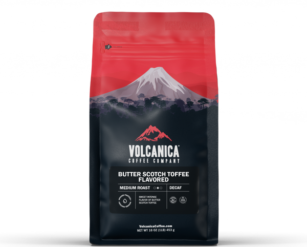 Decaf Butterscotch Toffee Flavored Coffee - Volcanica Coffee