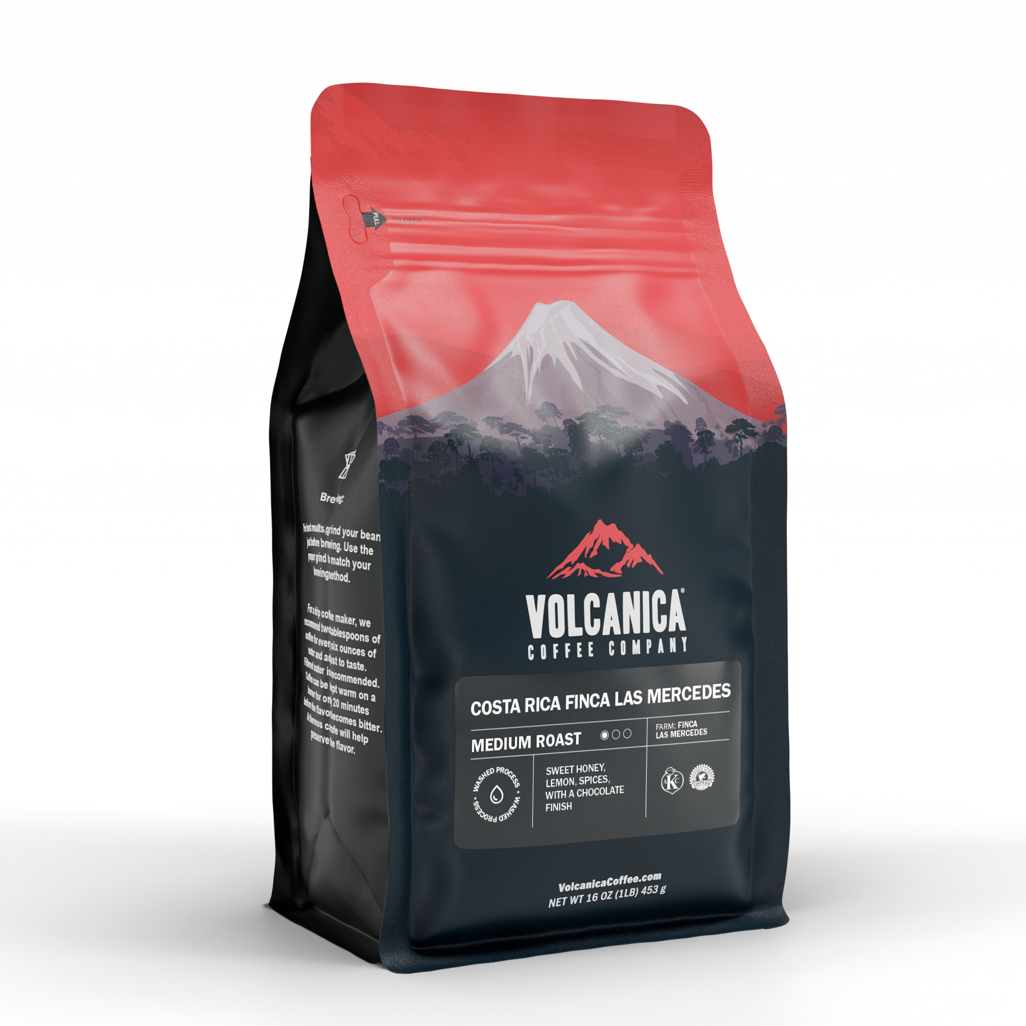 Costa Rica Coffee, Finca Las Mercedes, Natural Process - Volcanica Coffee