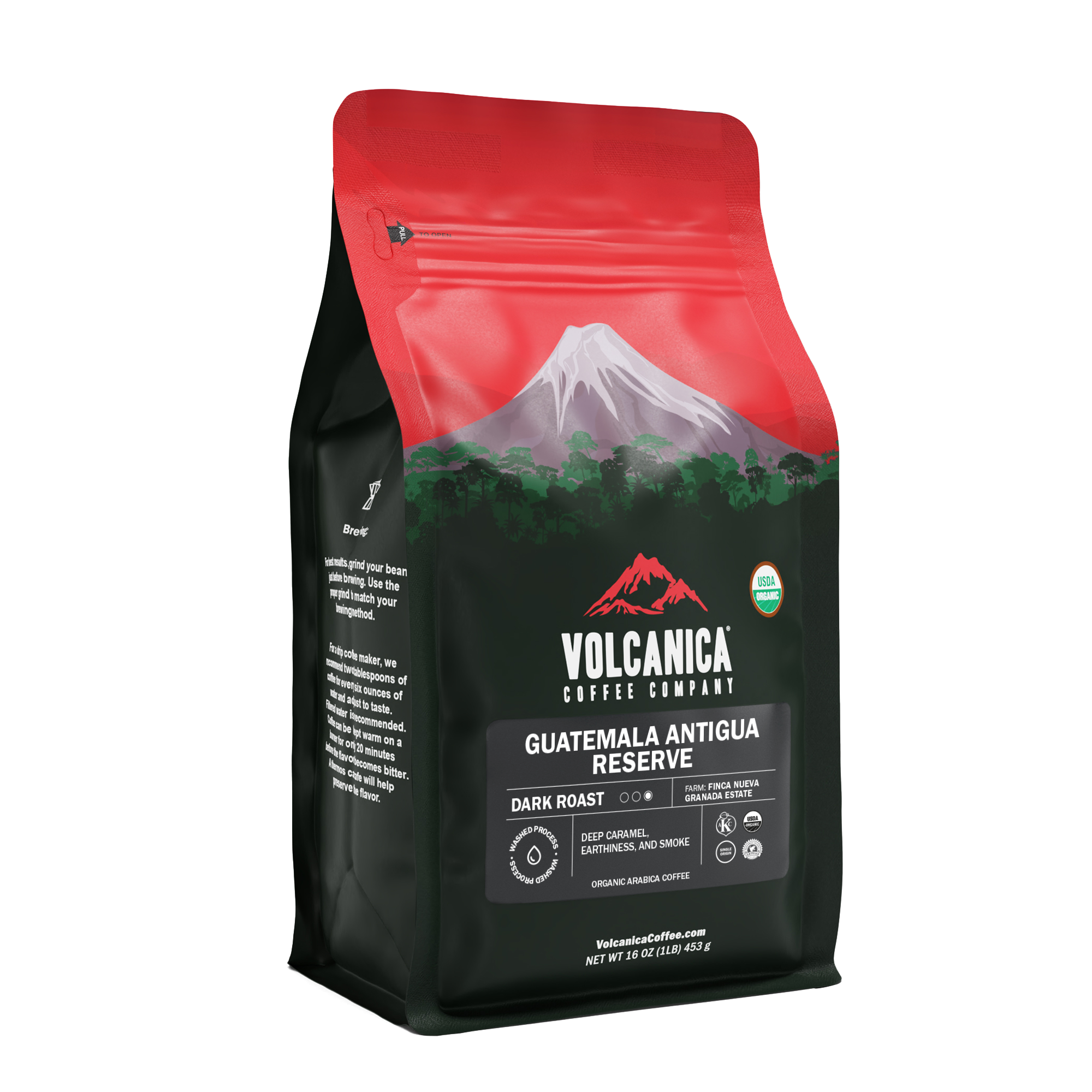 Guatemala Antigua Dark Roast Coffee - Reserve - USDA Organic