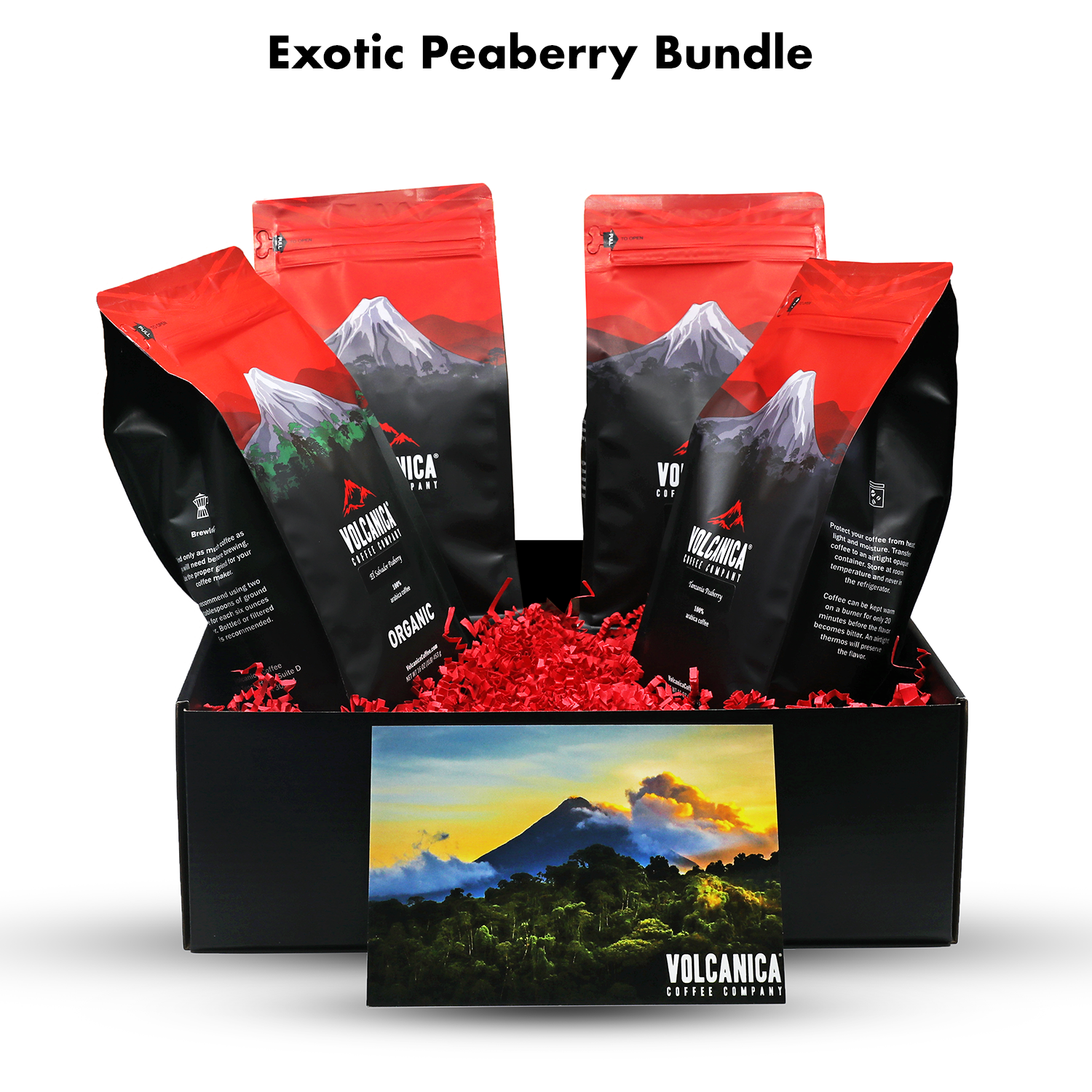 Exotic Peaberry Coffee Gift Box - Volcanica Coffee