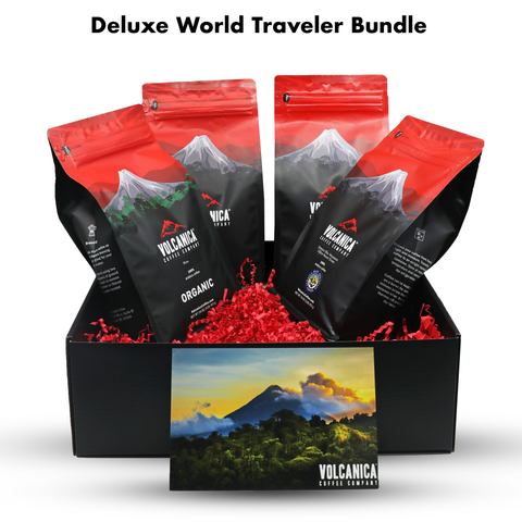 Deluxe World Traveler Coffee Gift Box - Volcanica Coffee