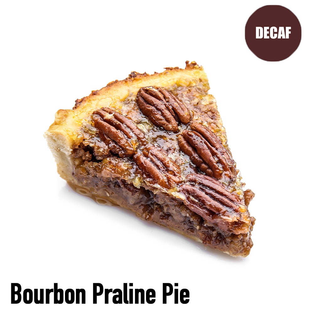 Bourbon Praline Pie Flavored Decaf Coffee - Volcanica Coffee