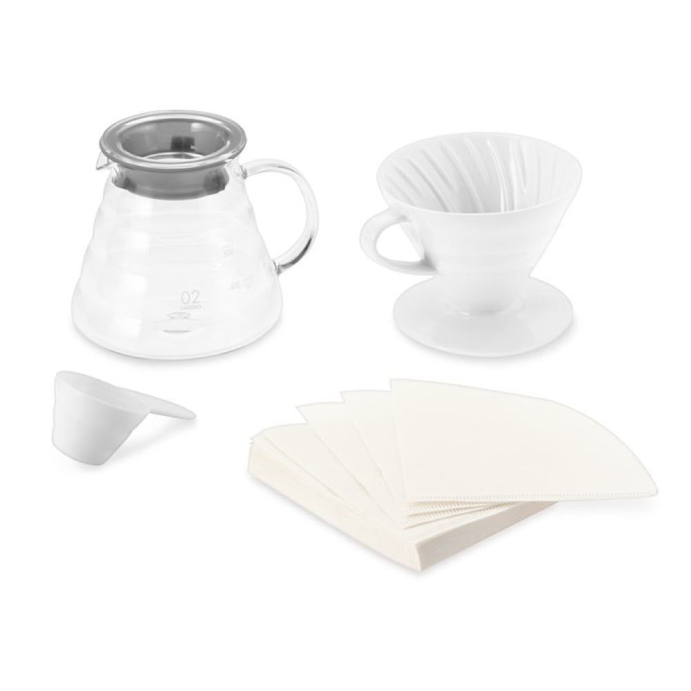 Hario V60 Pro Glass Pour-Over Kit - Volcanica Coffee
